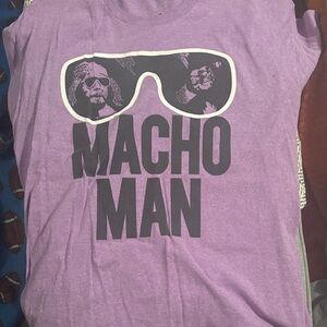 Purple Macho Man Graphic T-Shirt